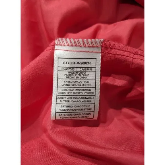 Betsy Johnson Paradise Pink On/Off Shoulder Cotton Eyelet Midi, M - Picture 13 of 15